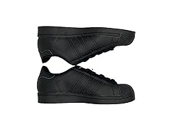 adidas Superstar Shoes Kids', Black, Size 5.5