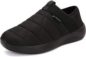 KUBUA Slippers for Men and Womens Indoor House Shoes Plush Slip on Outdoor Garden Loafers