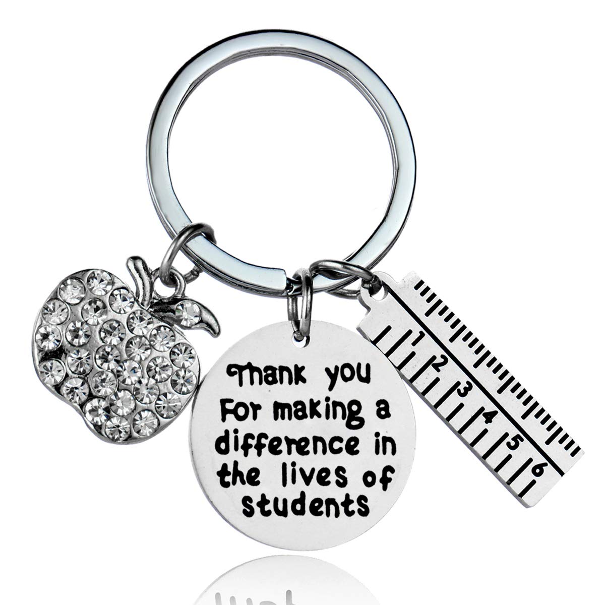 MADHAHEFU Teacher Gifts Teachers Keychain Jewellery Thank You Gifts for Women Men from Graduates Students (Thank You for Making)