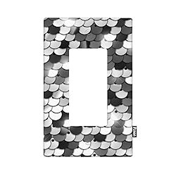 Pznen Sliver Sequins ‎Rocker Light Switch Plates