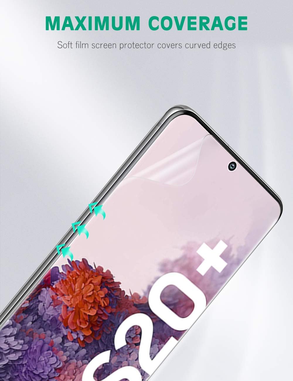 apiker Screen Protector Compatible with Samsung Galaxy S20 Plus/S20+, High Definition, High Sensitivity, Maximum Coverage - Image 4