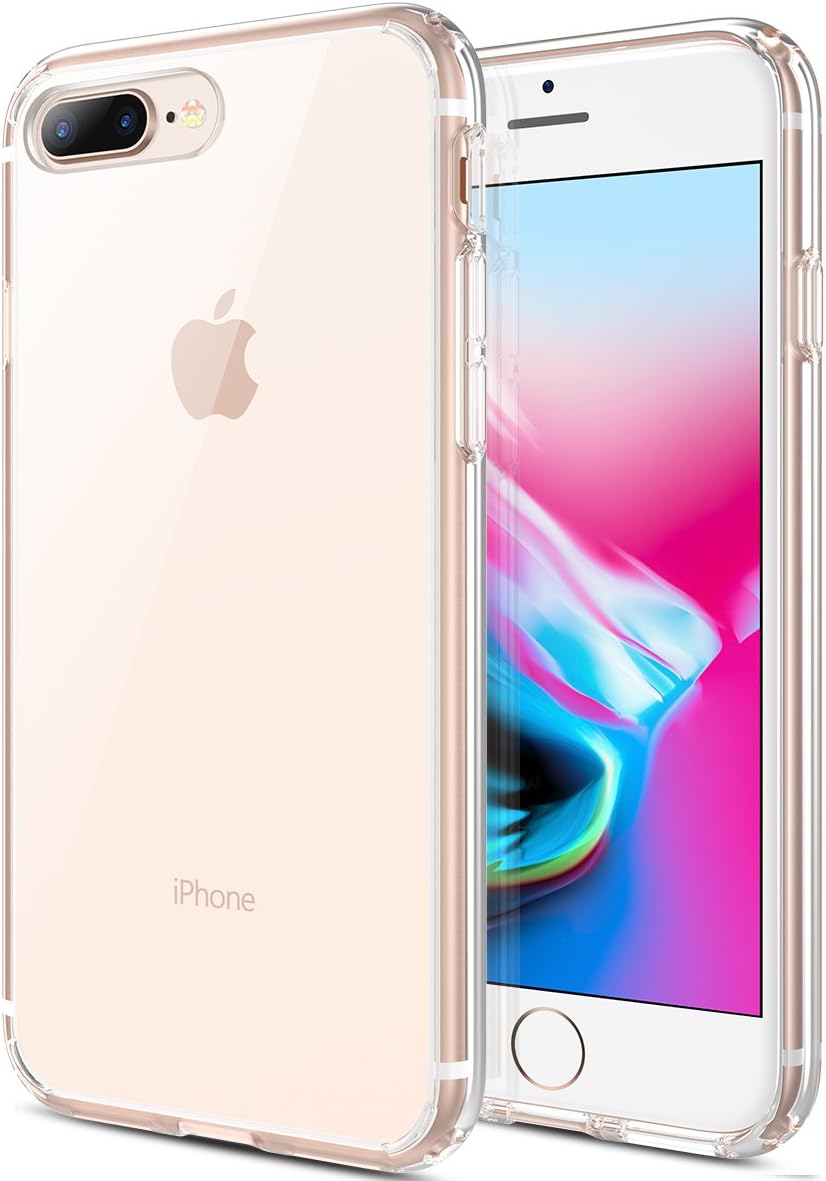 Amazon.com: iPhone 8 Plus Case, iPhone 7 Plus Case,MX·HYKER Clear Hard Transparent Slim Case Drop Protection Scratch-Resistant Matte Bumper Cover for iPhone 7 Plus/iPhone 8 Plus (Crystal Clear)