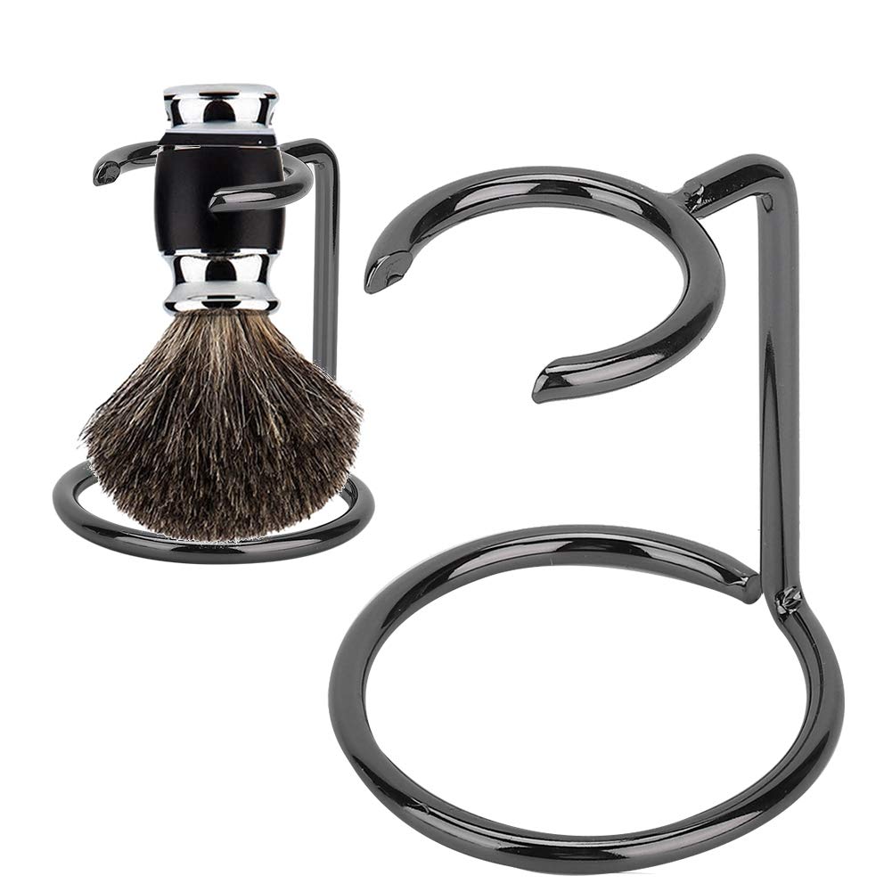 Men Shaving Brush Stand Holder Stainless Steel for Salon Home Travel Use Men's Shaving Brush Stand Stainless Steel Razor Holder for Salon Home Travel Use