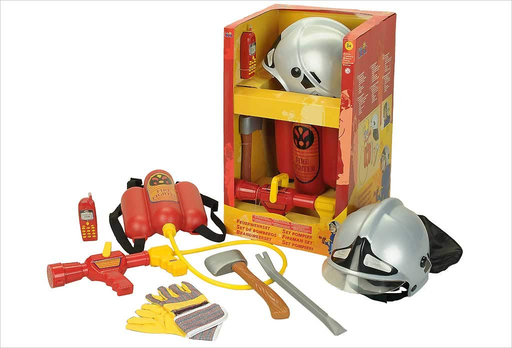 Theo Klein 8953 - Firefighter Henry Firefighter Set With 6 Pieces,Toy