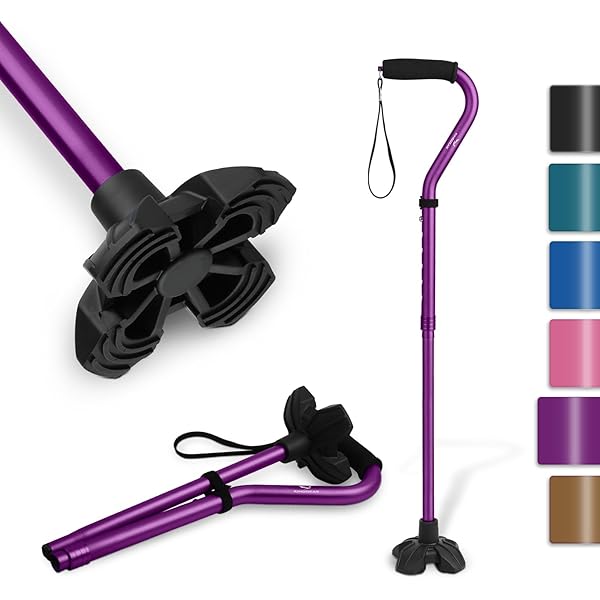 Drive Medical Hugo Mobility Quadpod Offset Cane with Ultra