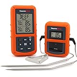 ThermoPro TP20 Wireless Remote Digital Cooking Food Meat Thermometer with Dual Probe for Smoker Grill Oven BBQ