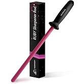 VIGORCRAFT Ruby Sharpener Rod: Durable Knife Sharpener, Harder Than Steel Honing Rod, Japan Product
