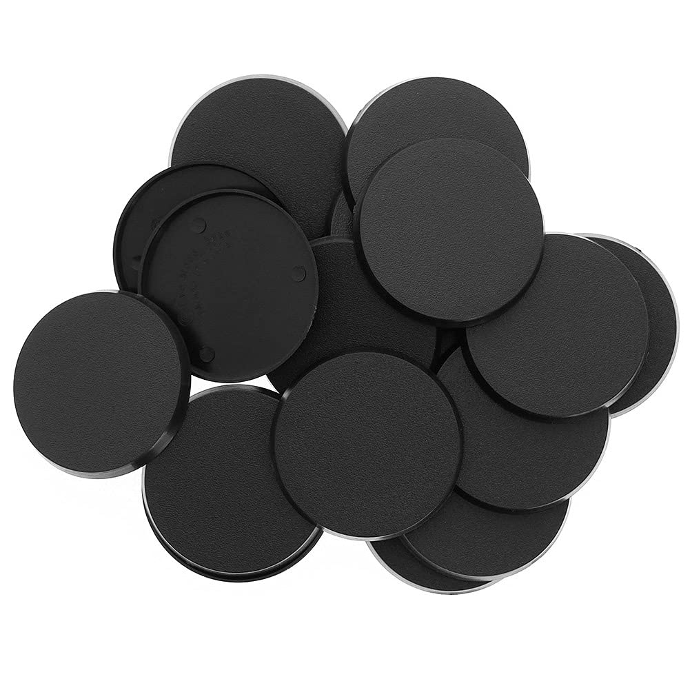 Evemodel MB750 20pcs Round Bases 50mm Model Base Plastic For Miniature War Games