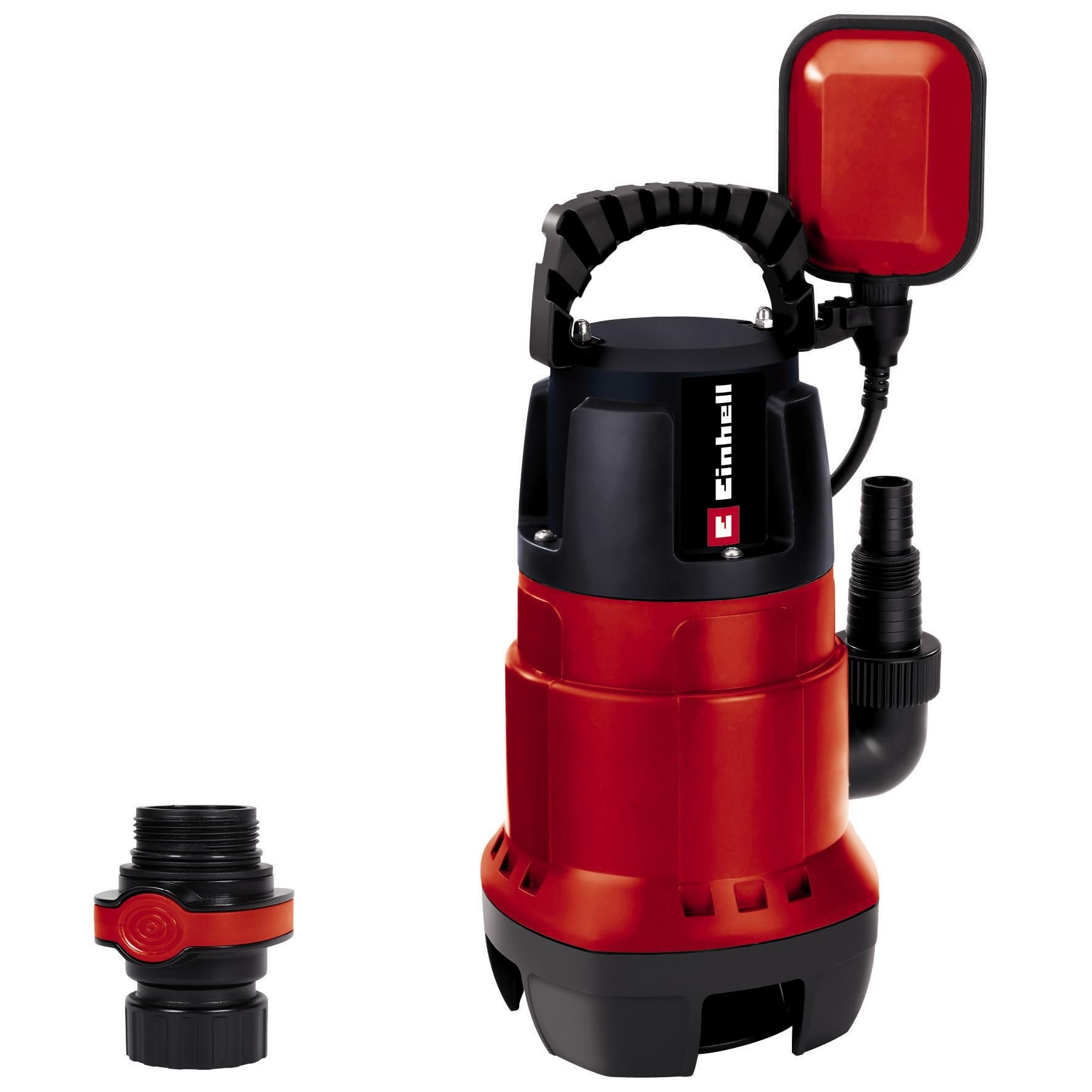 Einhell Dirty Water Pump 780W for Extraction of Ponds, Excavations, Cellar Areas and Rain Water, Ø35 mm Foreign Particles, 15,700 L/h Delivery Cap, Float Switch, Carry Handle, Cable Rewind GC-DP 7835