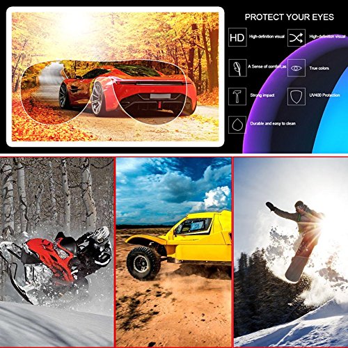 Baynne Detachable Motorcycle Helmet Anti-UV Goggles Shield Windproof Riding Face Mask(Color:Black)