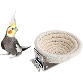 Orgrimmar Handmade Cotton Rope Bird Nest Breeding Nest Hatch House Cage | Nest for Budgie Parakeet Cockatiel Parakeet Conure Canary Finch Lovebird Small Parrot