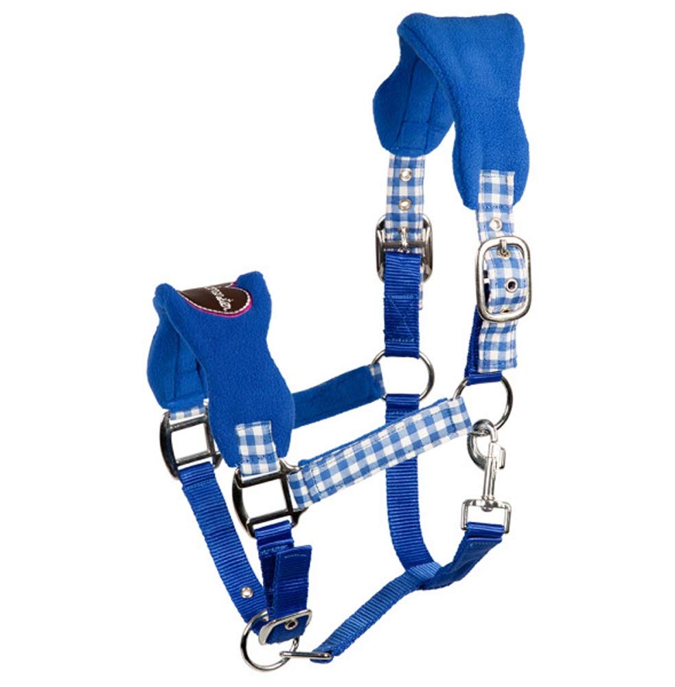 PFIFF Wiesn 102433-149-Full Plastic Headcollar Warm Blood Horses Large Blue/Purple