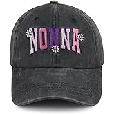 Tallngtha Nonna Hat for Women, Funny Adjustable Cotton Embroidered Grandma Baseball Cap