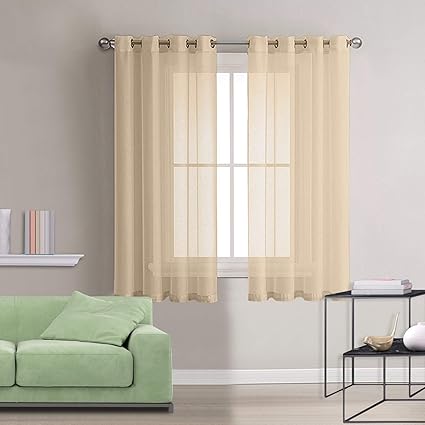 cortinas visillos para ventana cortina transparente suave con ojales cortinas poliester para sala cuarto dormitorio comedor salon cocina salon