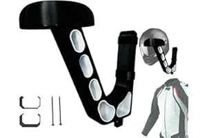 GENERIC Wall Mounted Helmet Hanger – Premium Heavy Duty 3D Printed Hook for Motorcycle, Gaming, Football Helmet, Hat, Bicycle Helmet, Motorcycle Accessories – 3D Printed (Arctic White)