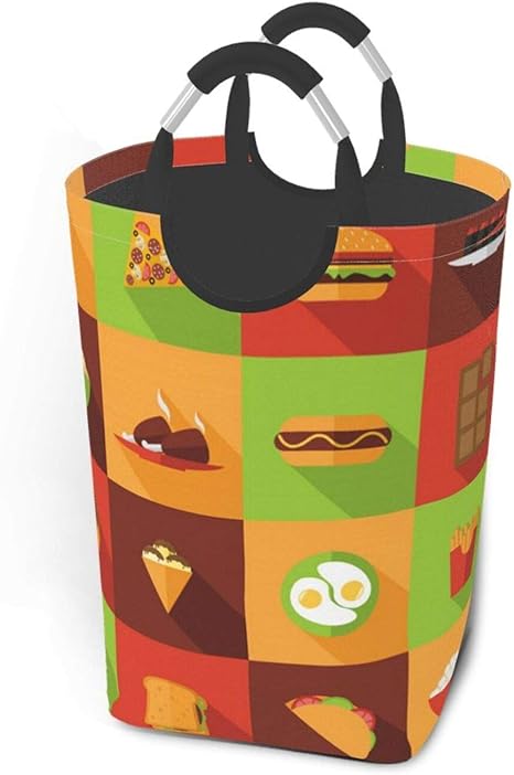 Amazon ファーストフードのアイコン ふとん収納袋 収納用品 美しい収納ケース ファッション 防水 収納バッグボックス シンプルさ 汚れた服バッグ 軽量で便利 ランドリーバスケット 収納ケース ボックス オンライン通販