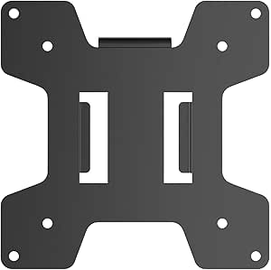 WALI VESA Mounting Plate 75 by 75 mm to 100 by 100 mm for WALI Monitor Mounting System (VESA-1), 1 Pack, Black