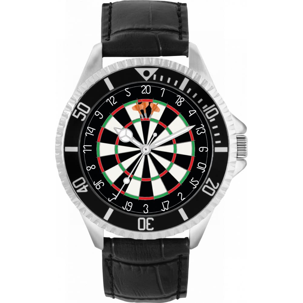 Toff London Mens Orange Dartboard 180 Watch