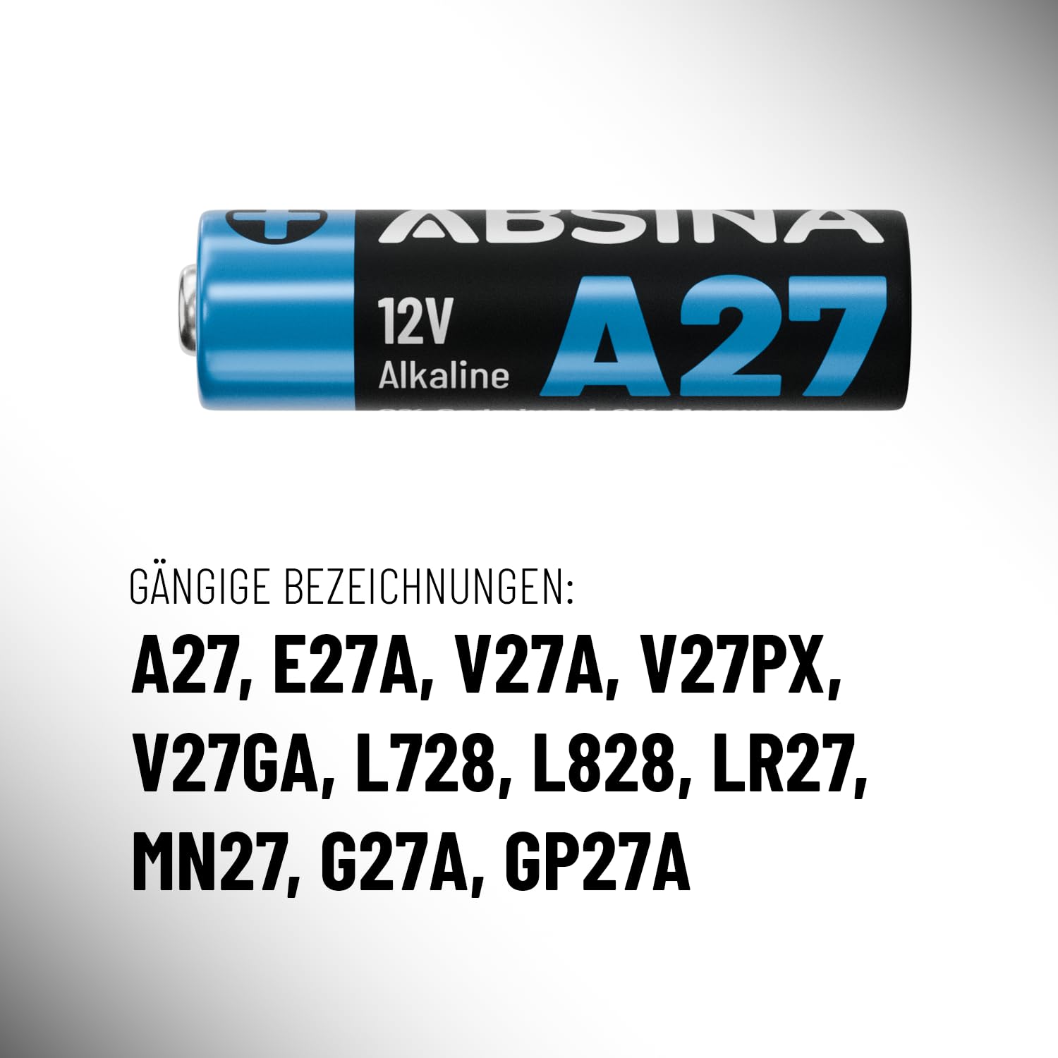ABSINA 16x 27A 12V Batterie für Garagentoröffner und vieles mehr - Batterien A27 12 Volt Alkaline mini auslaufsicher & mit Langer Haltbarkeit 4