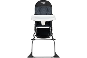 Cosco Kids™ Simple Fold™ High Chair - Portable, Foldable, Adjustable Tray, Easy to Store, Travel Friendly - Noir Dot