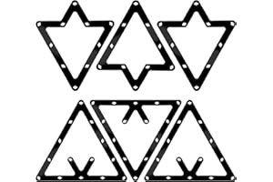 Eldraqth 6 Pcs Magic Ball Rack 8-Ball, 9-Ball & 10-Ball Ball Billiards Triangle Rack Sheet Billiards Balls Holder Triangle Cue Accessorie