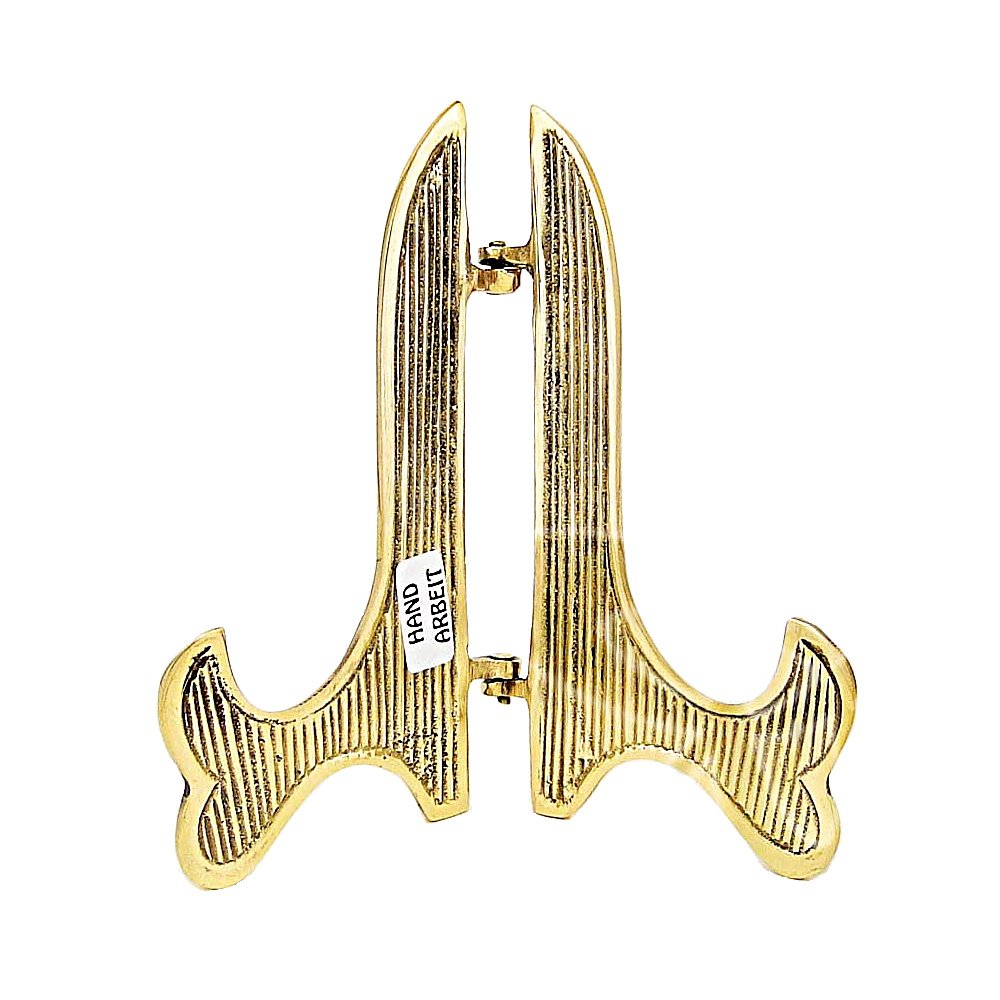 NKlaus 18cm Stand Solid Brass Handmade icon, Book, Plate Stand Gift 2784