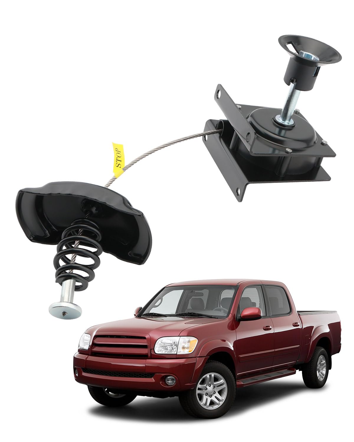 Photo 1 of Spare Tire Carrier, Compatible with 2000-2006 Toyota Tundra, Spare Tire Mount under Frame, Spare Tire Hoist, 5th Wheel Towing Winch with Offset Cable, Replaces# 519000C010, 519000C060, 924-529