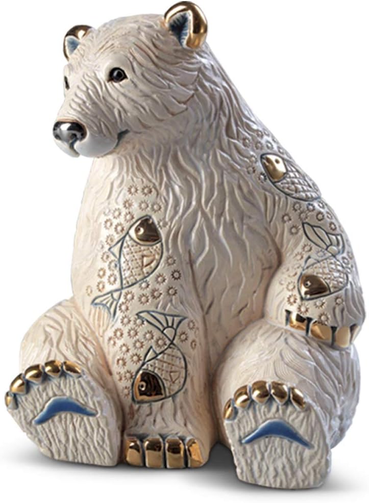 De Rosa Rinconada - Polar Bear Figurine, Gold