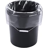 Xsourcer 5 Gallon Bucket Liners 12 Pack Heavy Duty Leakproof Food Safe Bag | 30" x 21" 4 Mil HDPE Turkey Brine Bag BPA Free Ice Bucket Bag Leakproof Food Storage Bag for Marinating, Brining and Storing