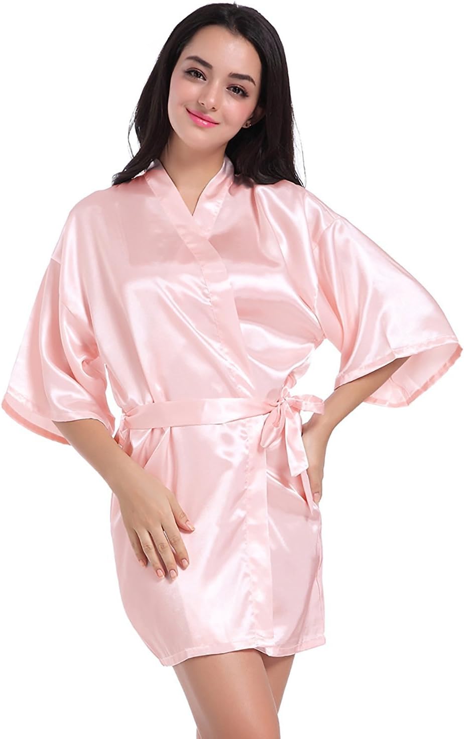 Hammia Women's Kimono Robes Satin Nightdress Bridesmaid Robes