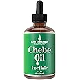 Chebe Oil with Black Castor and Rosemary - Vegan Hair Treatment for Men and Women: Growth, Thickening, Moisturizing, Strengthening Dry, Weak Hair (1oz)