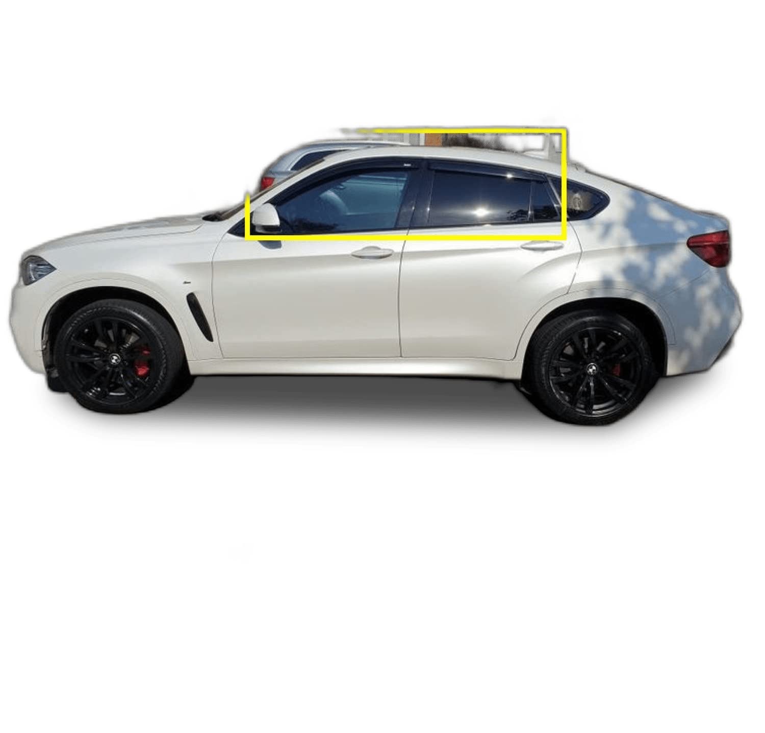 Set of 4 Wind Deflectors made for BMW X6 X6M F16 2015 2016 2017 2018 2019 Side Door Window Rain Guard Sun Visor Acrylic Glass