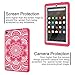 Hocase Fire 7 Case - Hybrid Rugged Shock Proof Protective Cover Case For Amazon Fire 7 Inch Tablet (5th Generation - 2015 release Only) - Hot Pink Flower / Grey