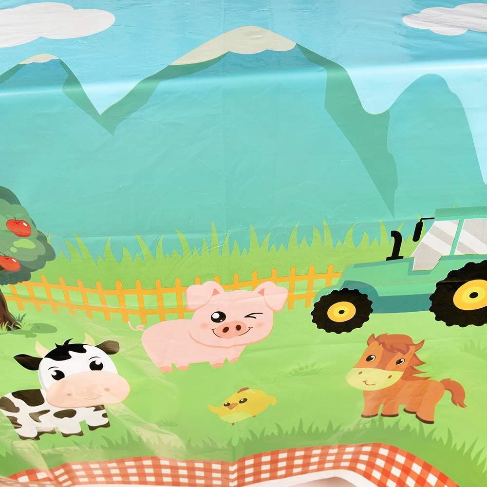 WERNNSAI Farm Animal Party Tablecloth - Image 3