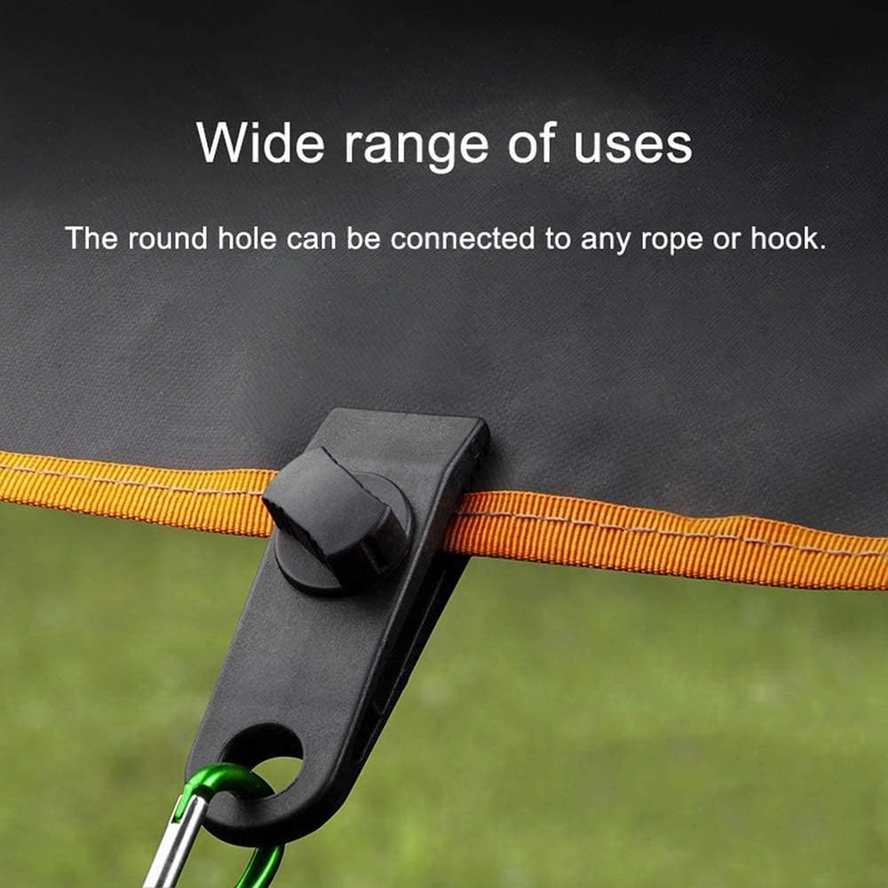 Sungkeen Tarp Clips Lock Grip Awning Clamp, Heavy Duty Tarp Clips for Tents Tarp, Car Cover, Boat Cover, Pool Cover (10 Pcs) - Image 5