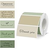 Starboling 2x1 Thermal Labels,Address Barcode Self-Adhesive Thermal Printer Stickers for Logo Design,Name/Price Tag,Address(Green Gradient)