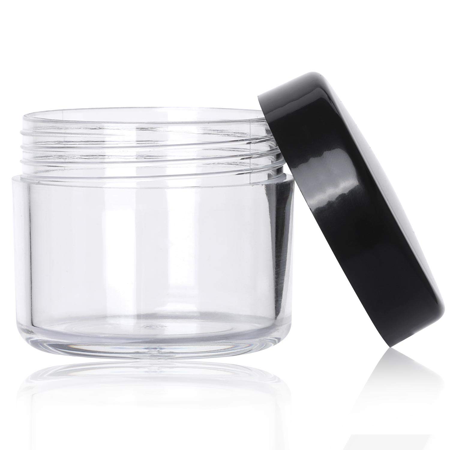 100 Pieces Cream Jars with Lids and Makeup Spoon 20 g Empty Cosmetic Containers TSA Approved Lip Scrub Containers Leak Proof Toiletries Jars : Beauty
