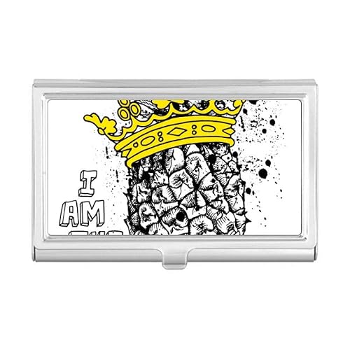 Buy Diythinker Pineapple Line Drawing Fruit King Business Card Holder Case Wallet 3 69 Inch W X 2 35 Inch L X 0 34 Inch D Multicolor At Amazon In