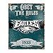 Philadelphia Eagles 14.5'' x 11.5'' Embossed Metal Sign