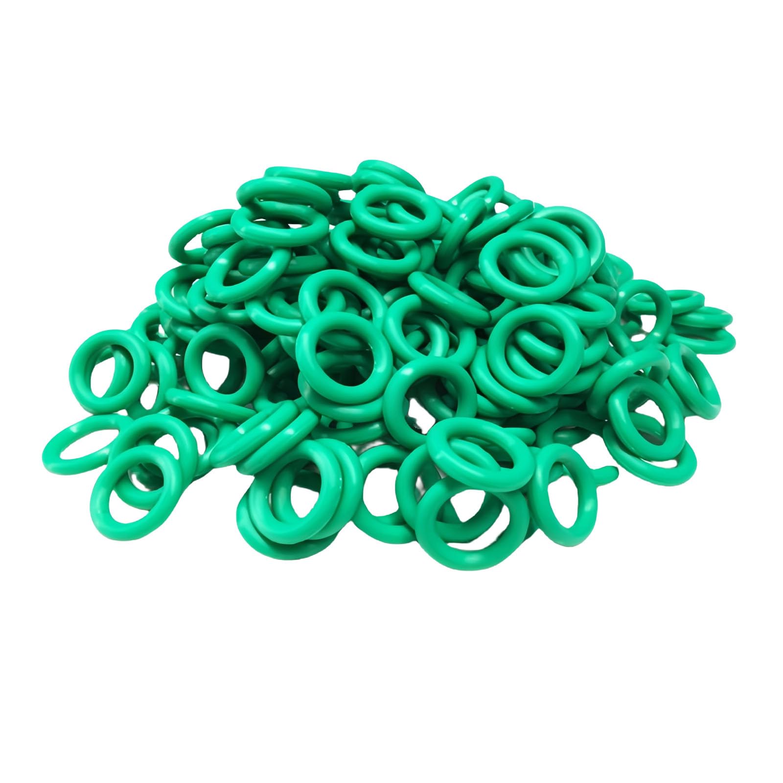 MACHSWON 50 Pcs Fluorine Rubber O-Rings Gasket Rubber Washer Round Sealing Ring 10mm OD 6mm ID 2mm Width FKM Gasket Rings Seal Grommets Green