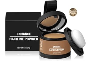 OYB Waverloo Magic Root Cover Up, Waverloo Magic Root Cover Up，Enhance Hairline Powder,Root Touch Up Powder with Mirror,Instantly Conceals Hair Loss, Water Sweat Resistantr (Medium blond, 0.14 Ounce)