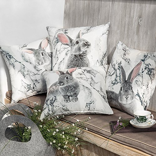 Phantoscope spring series pillow cover set of 4 grey an…