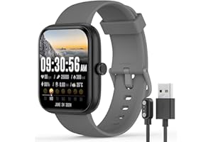 Smart Watch for Men Women with Bluetooth Call, Alexa Built-in, Heart Rate & Sleep Monitor, 1.83" DIY Dial Fitness Watch with 