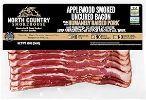 North Country Smokehouse Applewood Smoked Pork Bacon, 12 Ounce