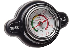 Tusk High Pressure Radiator Cap with Temperature Gauge 2.0 Bar Compatible with KTM 300 XC-W 2019-2023/500 EXC-F 2017-2023 Compatible with Husqvarna TE300 2019-2023