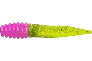 Bobby Garland Slab Slay'R Soft Plastic Crappie Fishing Lure, Fishing Gear and Accessories, 2", Electric Chicken