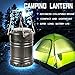 Everyday Essentials 4 Pack Ultra Bright LED Collapsible Water Resistant Camping Lantern Flashlights [NEWEST VERSION] (Black 4-Count)