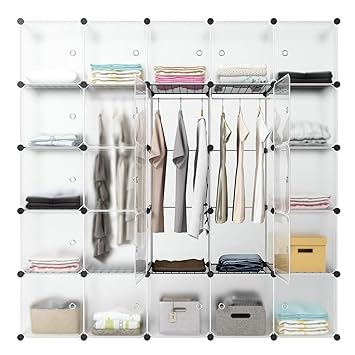 Kousi Portable Closets 14 X14 Depth Cube Wardrobe Closet Wardrobe In Closet Armoire Wardrobe Closet Bedroom Armoire Room Closet With Doors Storage