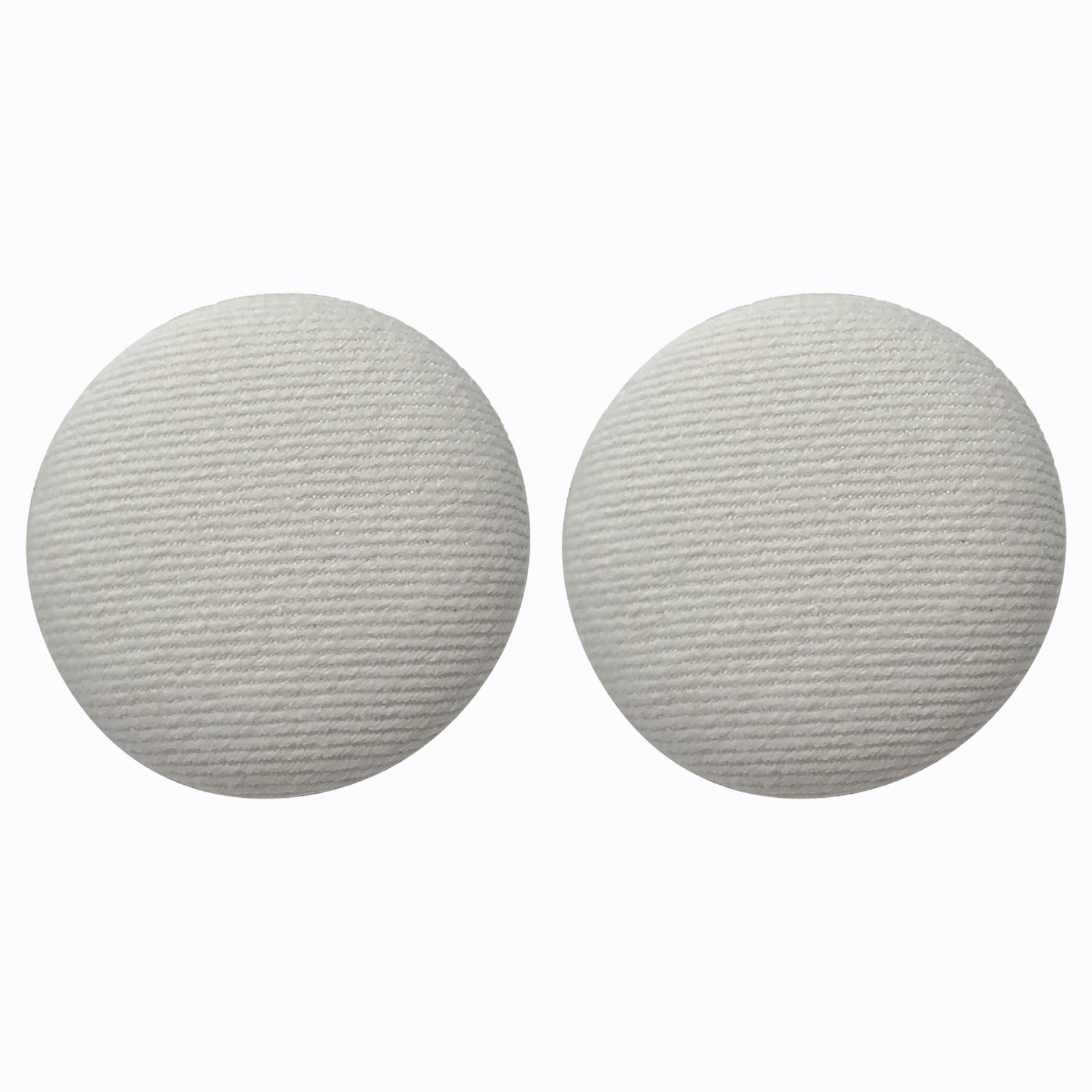 Photo 1 of 20pcs Coat Fabric Button ?Dress Shirt Suit Fabric Button ?Metal Round Button Clothes Wild Button Decorative Accessories (White, 40L=25mm)