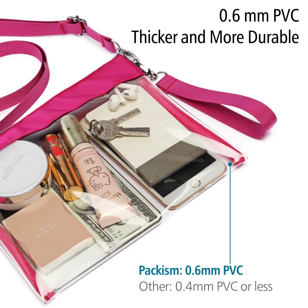 colorful clear purse